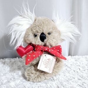 Hallmark - Vintage Valentine "KOKO" Koala Plush With Red Heart & Bow